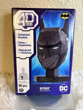 4D Build DC Batman 3D Puzzle Model Kit 90 Pieces Spin Master Display NWT
